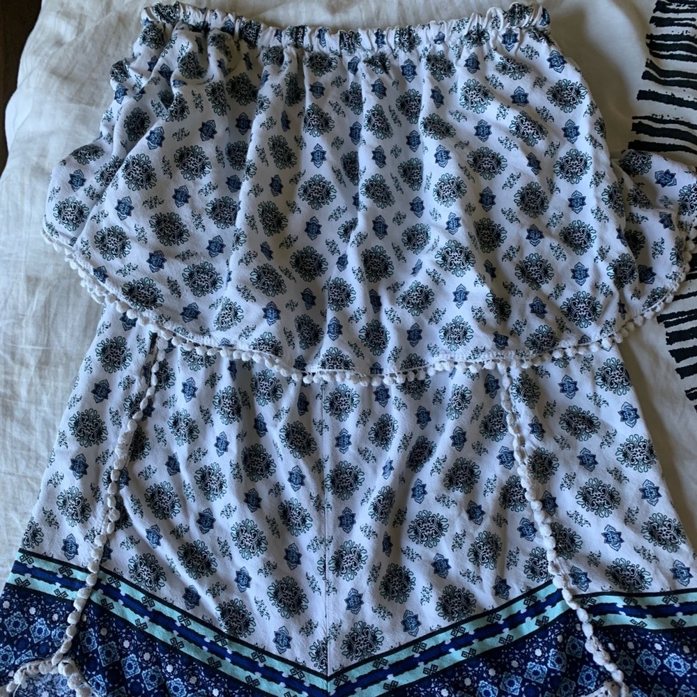 Strapless romper!